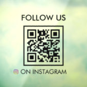 Blijf Verbonden QR-codebord | Instagram Volgen  Raamsticker (Vel 3)