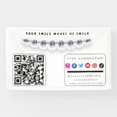 Blijf verbonden tandpromo sociale mediabanner spandoek (Horizontaal)