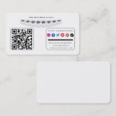 Blijf verbonden Visitekaartje voor sociale media (Voorkant / Achterkant)