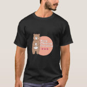 Blijf verder met Kawaii happy beer roze en bruin T-shirt (Voorkant)