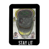 Blijf verlichte magneet (Verticaal)