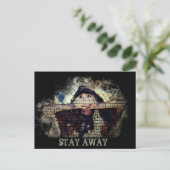 BLIJF VERSLECHTERD Briefkaart Sociale Afstand (Staand voorkant)