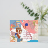 Blijf vertrouwen in groeiende citaatkunst briefkaart (Staand voorkant)