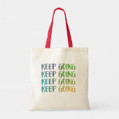 Blijf vet en levendige motivatie tote bag (Achterkant)