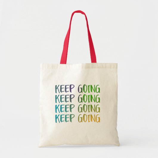 Blijf vet en levendige motivatie tote bag (Voorkant)