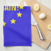 "Blijf!" Vlag/Brexit Tea Towel EU Theedoek (Quarter Fold)