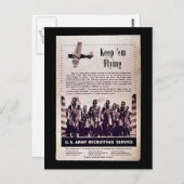 Blijf vliegen briefkaart (Voorkant / Achterkant)