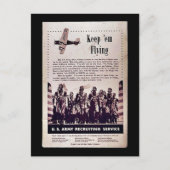 Blijf vliegen briefkaart (Voorkant)