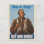 Blijf vliegen! briefkaart (Voorkant)