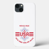 Blijf vliegen het is 4 juli Case-Mate iPhone case (Achterkant)