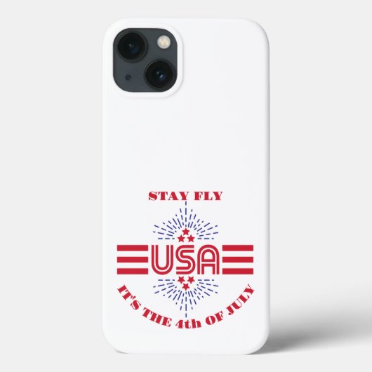 Blijf vliegen het is 4 juli Case-Mate iPhone case (Achterkant)