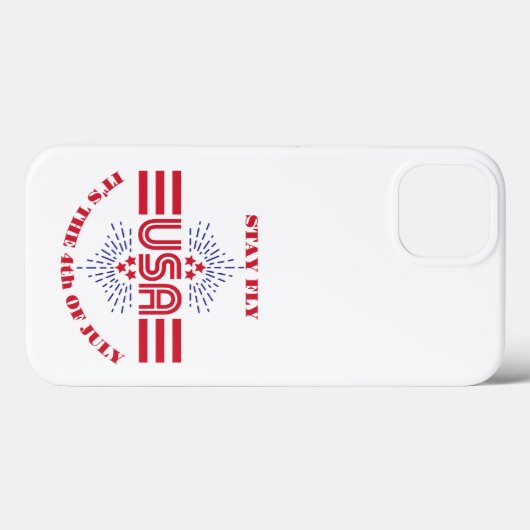 Blijf vliegen het is 4 juli Case-Mate iPhone case (Achterkant (horizontaal))