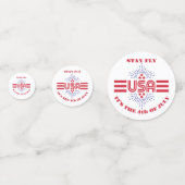 Blijf vliegen het is 4 juli confetti (Achterkanten)