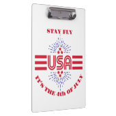 Blijf vliegen het is 4 juli klembord (Rechts)