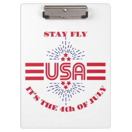 Blijf vliegen het is 4 juli klembord