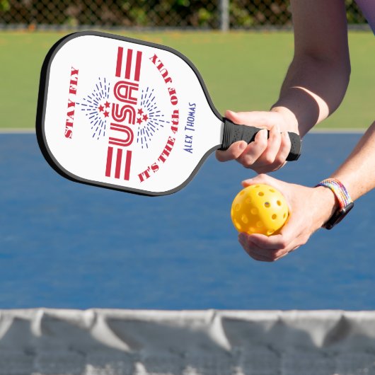 Blijf vliegen het is 4 juli pickleball paddle (Insitu)