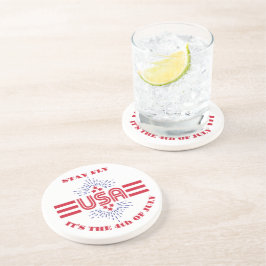 Blijf vliegen het is 4 juli zandsteen onderzetter