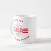 Blijf vliegen het is de 4 juli koffie mok (Voorkant links)