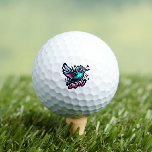 Blijf vliegen Motivatie Hummingbird golfballen (Insitu Shirt)