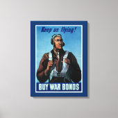 Blijf vliegen! ~ Tuskeegee Airman Canvas Afdruk (Voorkant)