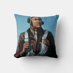 Blijf vliegen! ~ Tuskeegee Airman Kussen