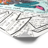 Blijf vol (angst) 8,5 x 11 poster (Hoek)