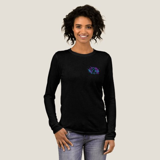Blijf voor de Wegreizen – Mentale Gezondheid Bewus Tri-Blend Shirt (Voorkant)
