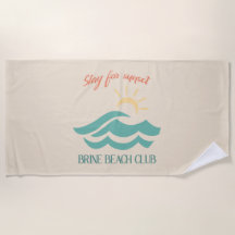 Blijf voor Sunset Brine Beach Club Handdoek