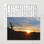 Blijf vooruit bewegen notitiekaartje (Voorkant / Achterkant)