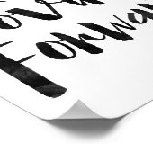 Blijf vooruit bewegen poster (Hoek)