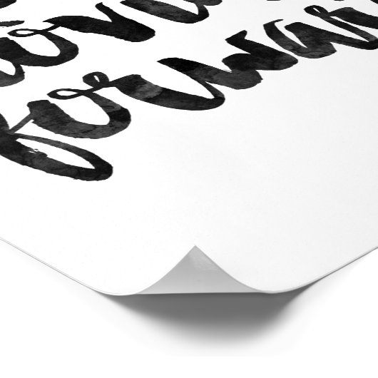 Blijf vooruit bewegen poster (Hoek)