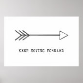 Blijf vooruit bewegen poster (Voorkant)