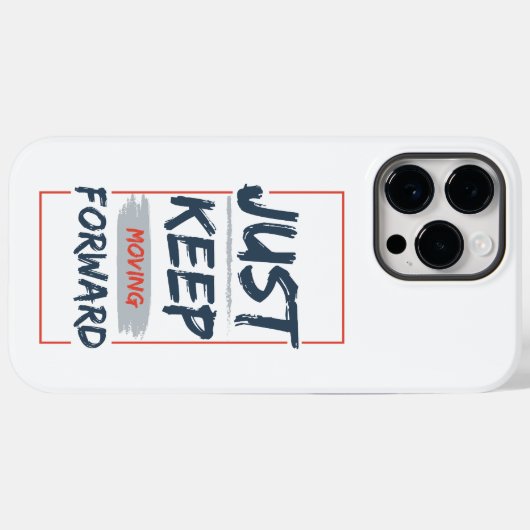 Blijf Vooruit Gaan – Motiverende Quote Case-Mate iPhone Case (Achterkant (horizontaal))