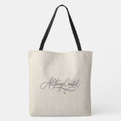 Blijf Vooruit Gaan Tote Bag (Achterkant)