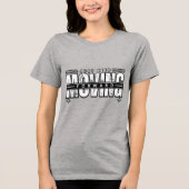 Blijf Vooruit Gaan Tri-Blend Shirt (Voorkant)