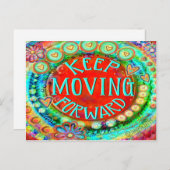 "Blijf vooruit" inspiratie Briefkaart (Voorkant / Achterkant)