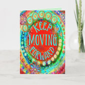 "Blijf vooruit" inspiratie Kaart (Voorkant)