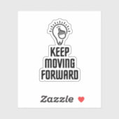 Blijf vooruit sticker (Vel)