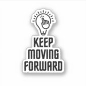 Blijf vooruit sticker (Voorkant)