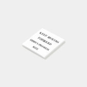 Blijf vooruitgaan – Aangepaste Motivatie Sticky N Post-it® Notes (Schuin)