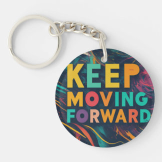 Blijf vooruitgaan - Circle Sleutelhanger