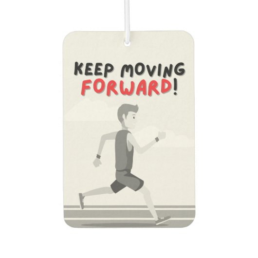 Blijf vooruitgaan | Motivatie prijsopgave voor har Luchtverfrisser (Voorkant)