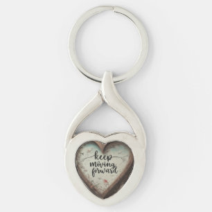 Blijf vooruitgaan - Twisted Heart Keychain