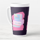 Blijf voorzien van een bedrade oude pc met een 90s latte mok (Linkerhoek)