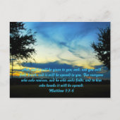 Blijf vragen, zoeken, Briefkaart knokken (Voorkant)