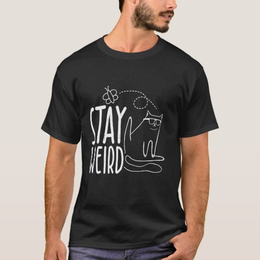 Blijf vreemd Grappige kat T-shirt (Voorkant)