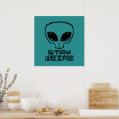 Blijf vreemde buitenaardse kop poster (Keuken)