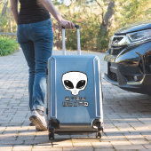 Blijf vreemde buitenaardse kop sticker (Koffer Insitu)