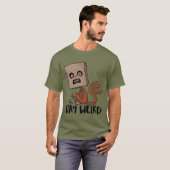 Blijf vreemde zwarte aap t-shirt (Voorkant volledig)