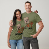 Blijf vreemde zwarte aap t-shirt (Unisex)